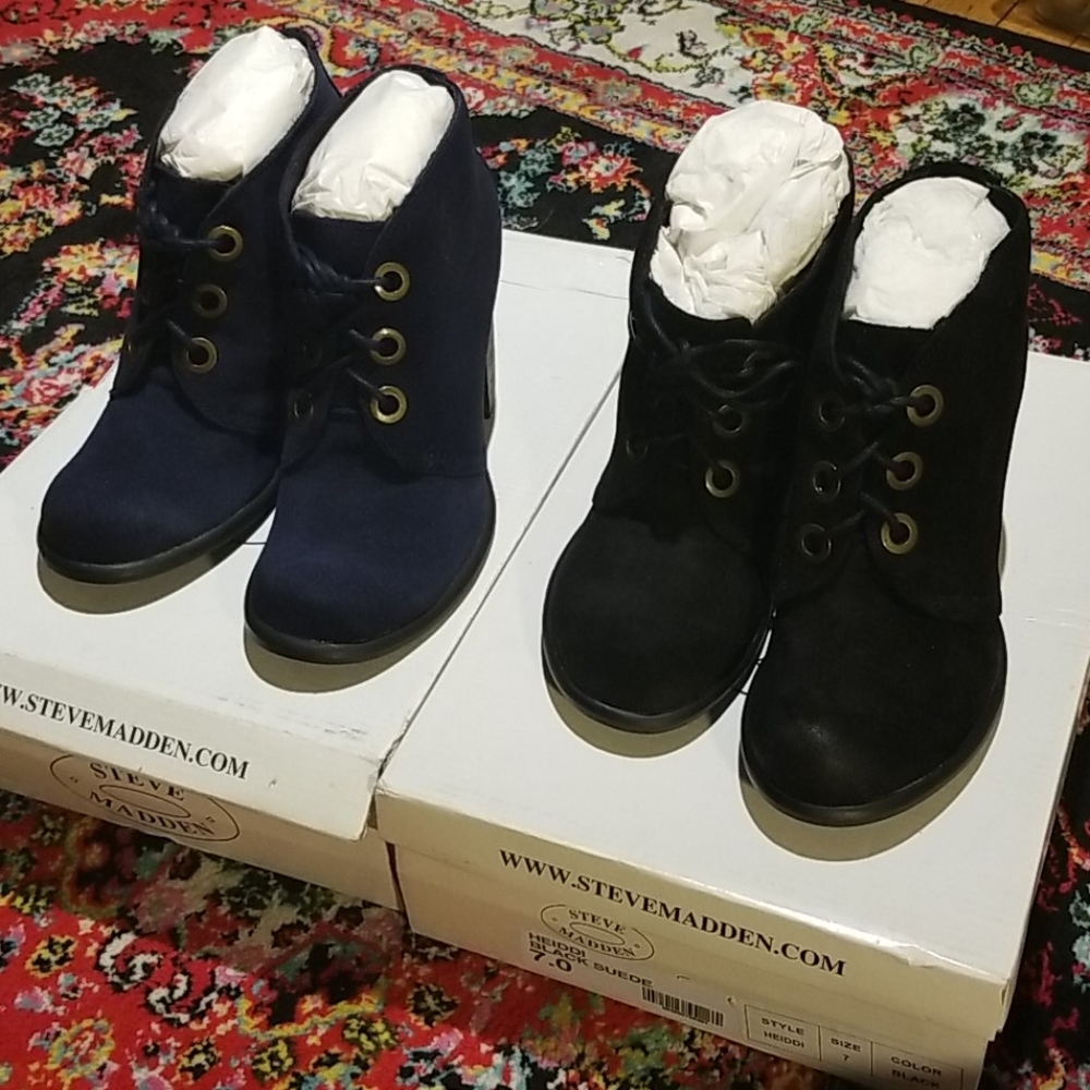 Steve Madden Heiddi Suede - Black
